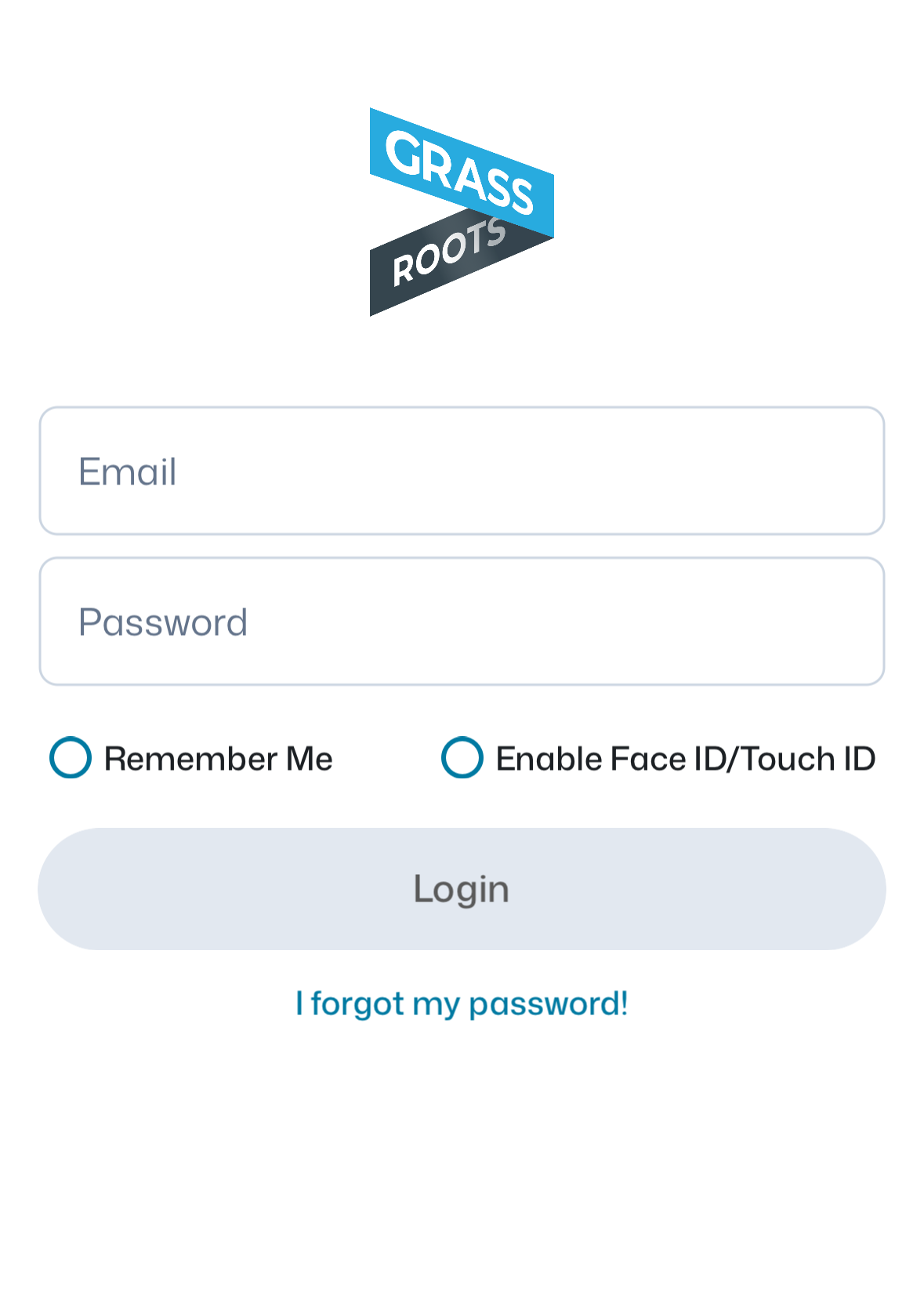 The i360 Grassroots login screen